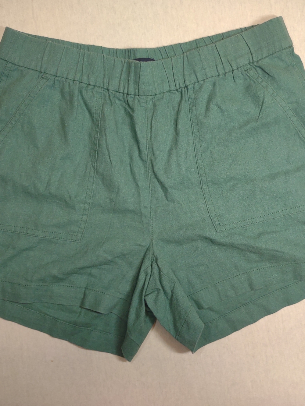 NWT J.Crew Beautifully Seaside Shorts| Linen Cotton Blend Oversized| Green| XS - Picture 4 of 9
